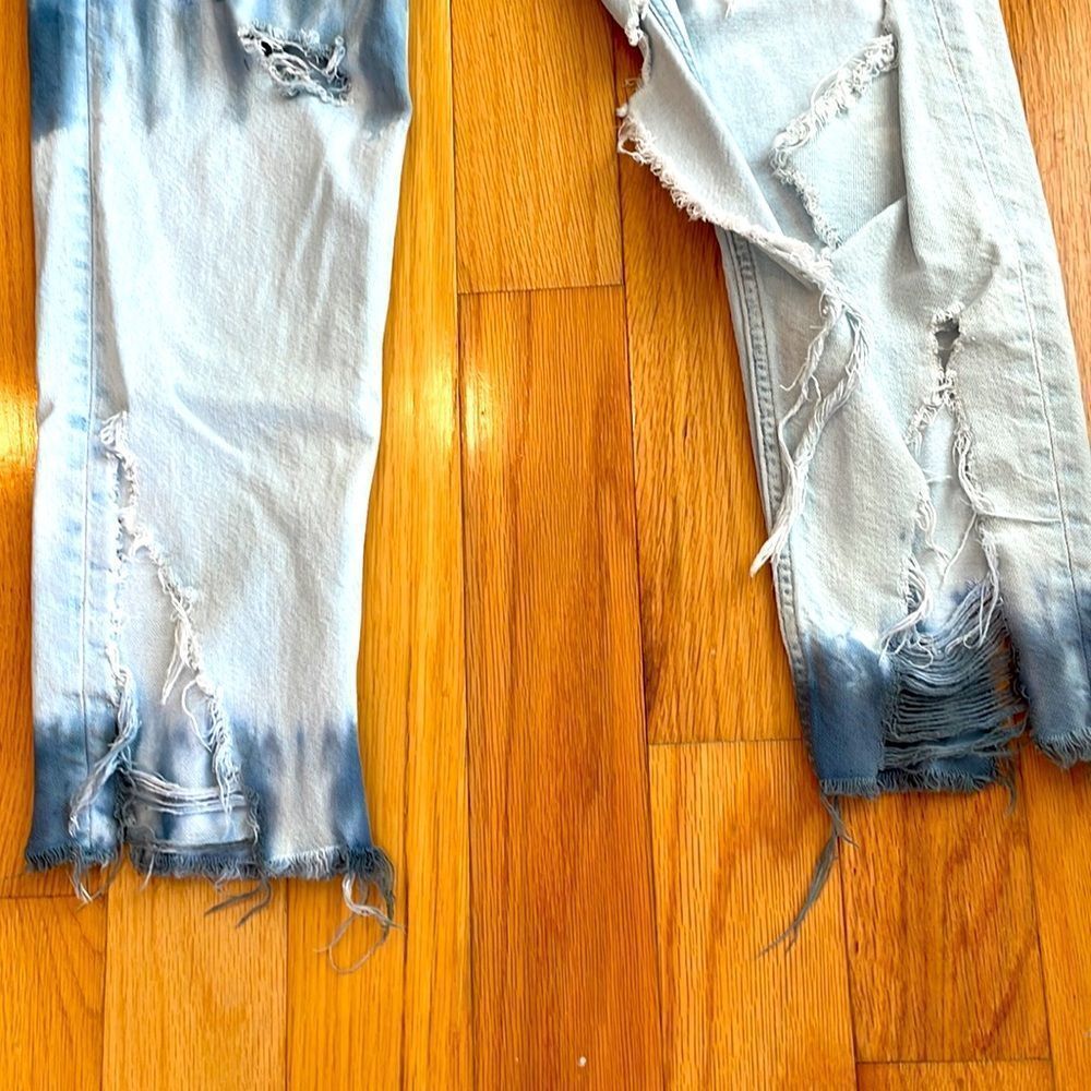 & Denim Boyfriend Distressed Jeans Women's Size 25 - Picture 4 of 8